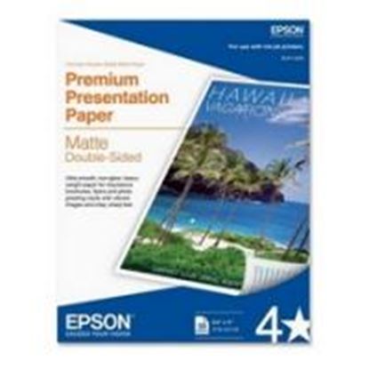 Imagen de EPSON - PAPEL DOUBLE SIDED MATTE CARTA 50 HOJAS