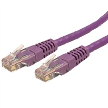 Imagen de STARTECH - CABLE 6M GIGABIT ETHERNET RED CAT6 UTP RJ45 MOLDEADO MORADO .