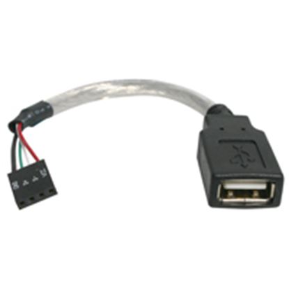 Imagen de PAQ. C/3 - STARTECH - CABLE 15CM ADAPTADOR EXTENSOR USB A IDC 4PIN PLACA MADRE