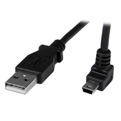 Imagen de PAQ. C/3 - STARTECH - CABLE 1M MINI USB B A USB A ACODADO HACIA ARRIBA ADAPTADOR .