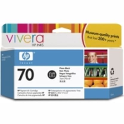 Imagen de HEWLETT PACKARD - HP 70 PIG NEGRO FOTO 130ML TINTA AMPLIO FORMATO C9449A