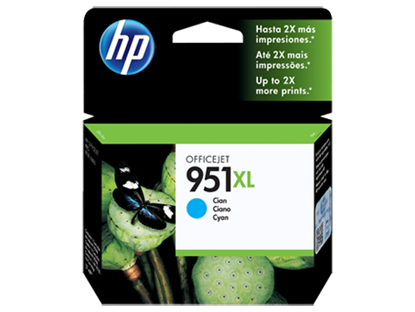 Imagen de HEWLETT PACKARD - TINTA CYAN HP 951XL CARTRIDGE CN046AL