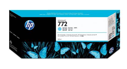 Imagen de HEWLETT PACKARD - HP 772 CYAN CLARO 300ML TINTA AMPLIO FORMATO CN632A