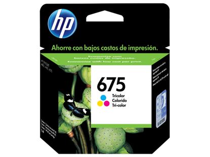 Imagen de HEWLETT PACKARD - TINTA TRI COLOR HP 675 RENDIMIENTO 250POIGS CN691AL