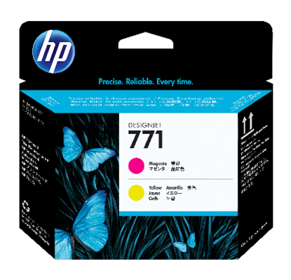 Imagen de HEWLETT PACKARD - HP 771 CABEZAL MAG/AMARILLO TINTA AMPLIO FORMATO CE018A