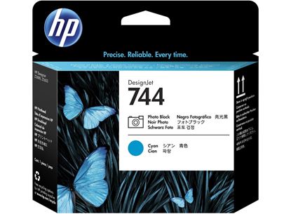 Imagen de HEWLETT PACKARD - HP 744 CABEZAL NGROFOTO/CYAN TINTA AMPLIO FORMATO F9J86A