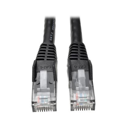 Imagen de PAQ. C/5 - TRIPLITE - CABLE PATCH CAT6 UTP MOLDEADO SNAGLESS RJ45 M/M NEGRO 0.61M