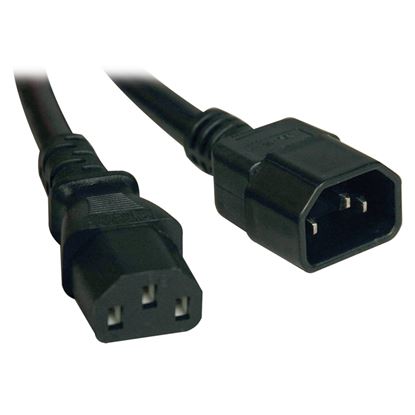 Imagen de PAQ. C/3 - TRIPLITE - CABLE DE EXTENSION COMPUTADORA PC C14/C13 10A 18AWG 30.5CM .