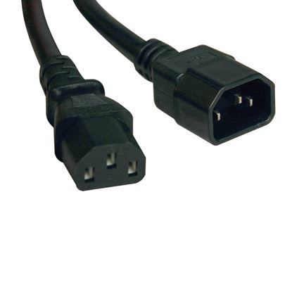 Imagen de PAQ. C/3 - TRIPLITE - CABLE DE EXTENSION COMPUTADORA PC C14/C13 10A 18AWG 1.22M .