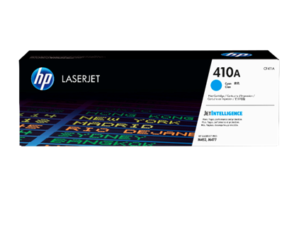 Imagen de HEWLETT PACKARD - HP 410A CYAN LASERJET TONER CARTRIDGE CF411A