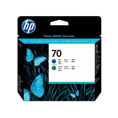 Imagen de HEWLETT PACKARD - HP 70 CABEZAL AZUL/VERDE TINTA AMPLIO FORMATO C9408A