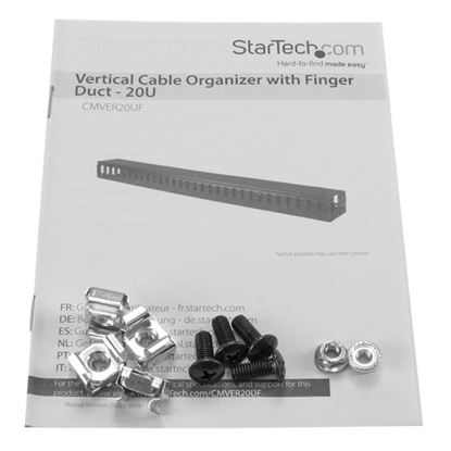 Imagen de STARTECH - ORGANIZADOR VERTICAL DE CABLES CON LENGUETAS 0U 91CM