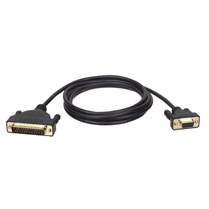 Imagen de PAQ. C/3 - TRIPLITE - CABLE DE ORO PARA MODEM SERIAL DB25 A DB9 M/H 1.83M .