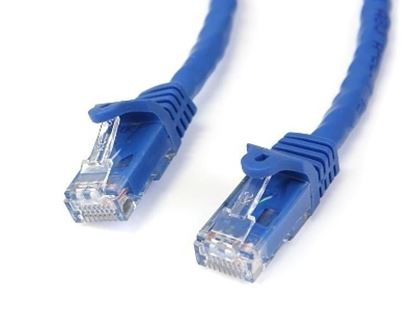 Imagen de PAQ. C/3 - STARTECH - CABLE RED ETHERNET 50CM CAT6 RJ45 SNAGLESS GIGABIT AZUL