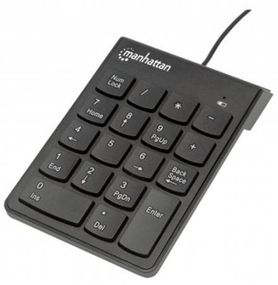 Imagen de PAQ. C/2 - IC - TECLADO NUMERICO ALAMBRICO USB NEGRO