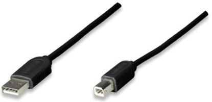 Imagen de PAQ. C/10 - IC - CABLE USB A-B 1.8M IMPRESORA NEGRO