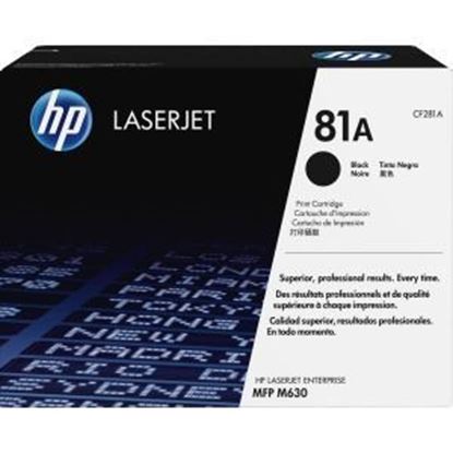 Imagen de HEWLETT PACKARD - HP 81A BLACK LASERJET TONER CARTRIDGE CF281A