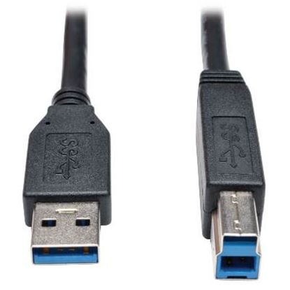 Imagen de PAQ. C/2 - TRIPLITE - CABLE PARA DISPOSITIVO USB 3.0 SUPERSPEED AB M/M NEGRO 0.91 M