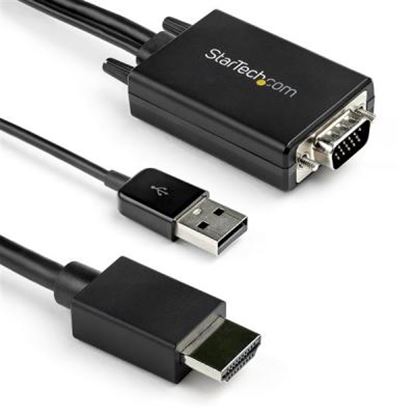 Imagen de STARTECH - CABLE ADAPTADOR DE VGA A HDMI DE 2M CON AUDIO VOA USB 1080P