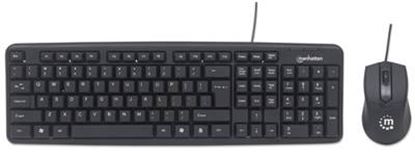 Imagen de PAQ. C/2 - IC - KIT TECLADO Y MOUSE ALAMBRICO OPTICO CONEXION USB ESP