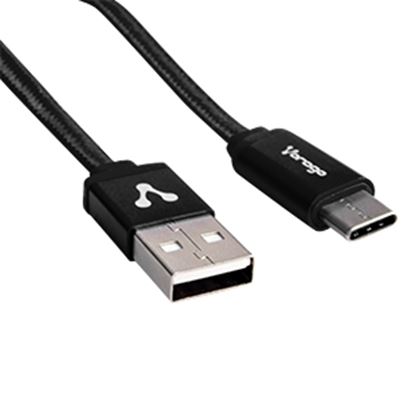 Imagen de PAQ. C/3 - VORAGO - CABLE VORAGO CAB 214 USB A TIPO C 2 METROS NEGRO