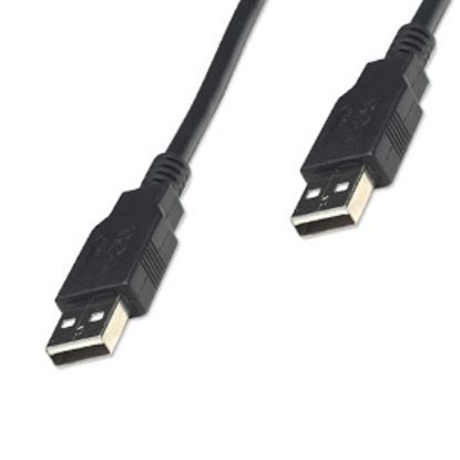 Imagen de PAQ. C/5 - IC - CABLE USB V2.0 A-A 1.8M NEGRO .