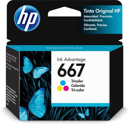 Imagen de HEWLETT PACKARD - TINTA TRICOLOR HP 667 RENDIMIEN 100PAGS 3YM78AL