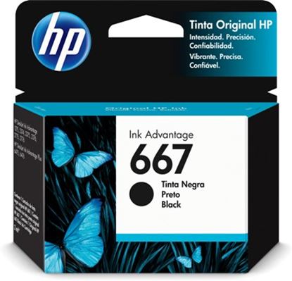 Imagen de HEWLETT PACKARD - TINTA NEGRO HP 667 RENDIMIENTO 120PAGS 3YM79AL