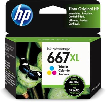 Imagen de HEWLETT PACKARD - TINTA TRICOLOR HP 667XL RENDIMI 330PAGS 3YM80AL