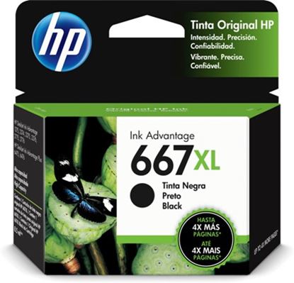 Imagen de HEWLETT PACKARD - TINTA NEGRO HP 667XL RENDIMIN 480PAGS 3YM81AL