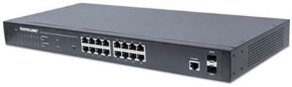 Imagen de INTELLINET - POE SWITCH GB 16 PTOS 19" 30W/PTO, 220W, ADMIN + 2 SFP