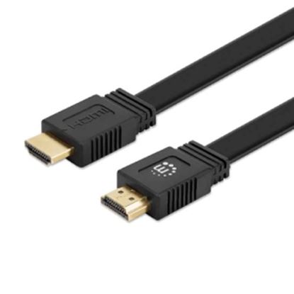 Imagen de PAQ. C/2 - IC - CABLE HDMI 2.0 PLANO 4K 1.0M UH D M-M