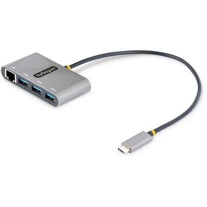 Imagen de STARTECH - HUB ADAPTADOR USB-C 3 PUERTOS USBA DE 5GBPS CON RED ETHERNET