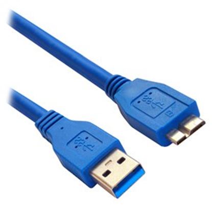 Imagen de PAQ. C/2 - DATA COMPONENTS - CABLE USB V3.0 A - MICROB MACHO 0.6 MTS BROBOTIX