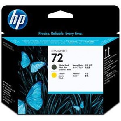 Imagen de HEWLETT PACKARD - HP 72 NGROMATTE/AMARILLO TINTA AMPLIO FORMATO C9384A