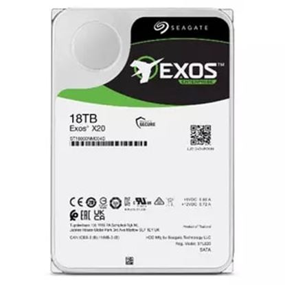 Imagen de SEAGATE - DISCO DURO INTERNO 3.5IN 18TB SATA 7200RPM 256MB 5Y EXOS X20 512E