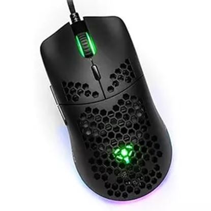 Imagen de QIAN - YEYIAN MOUSE GAMER RGB LINKS SE RIE 3000 NEGRO - MODELO: YMG-24310