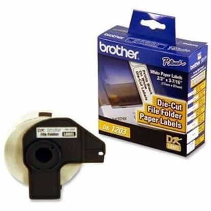 Imagen de PAQ. C/2 - BROTHER - ETIQUETAS BLANCAS 17MM X 87MM ROLLO DE 300 ETIQUETAS