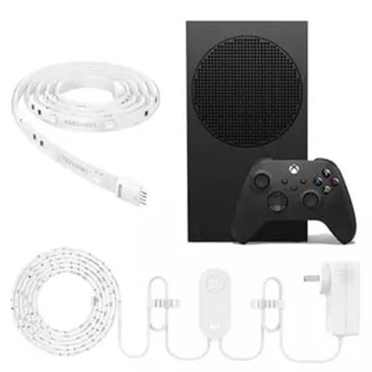 Imagen de MICROSOFT - BDL CONSOLE XBOX SS CARBON BLAC + TIRA LED INTELIGENTE WIFI + 2 EXT