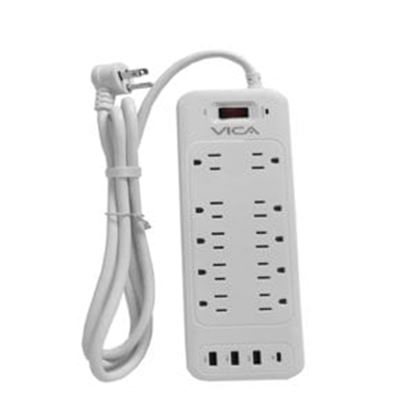 Imagen de VICA - VICA BARRAMULTICONTACTO9P 3 USB-A 1 USB-C 10 TOMAS 1875W