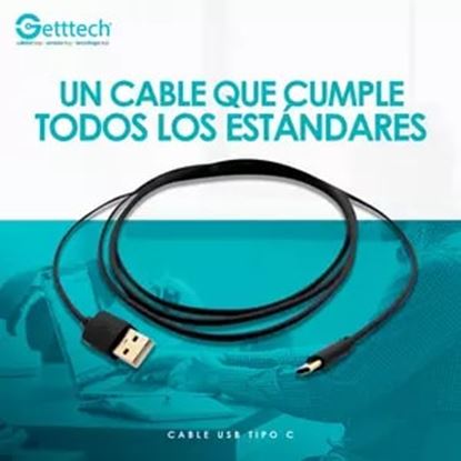 Imagen de PAQ. C/5 - QIAN - GETTTECH CABLE USB USB A USB TIPO C - MODELO: JL-3513