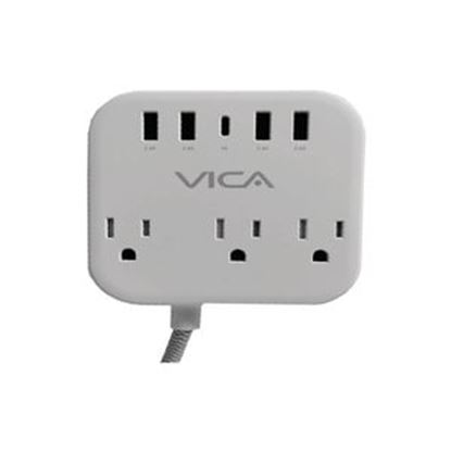 Imagen de VICA - VICA MULTICONTACTO 7P 3 TOMAS 4 USB-A 1 USB-C