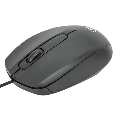 Imagen de PAQ. C/3 - MANHATTAN - MOUSE OPTICO ESTÁNDAR USB NEGRO