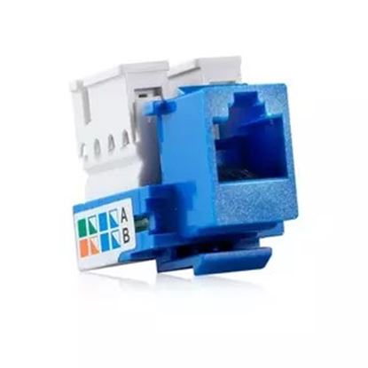 Imagen de PAQ. C/10 - BELDEN - CONECTOR JACK ENSON CAT5E COLO R AZUL