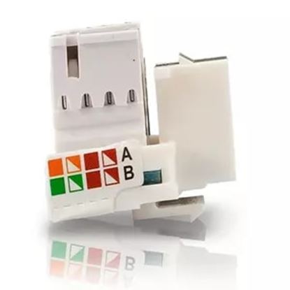 Imagen de PAQ. C/10 - BELDEN - CONECTOR JACK ENSON CAT6 COLOR BLANCO