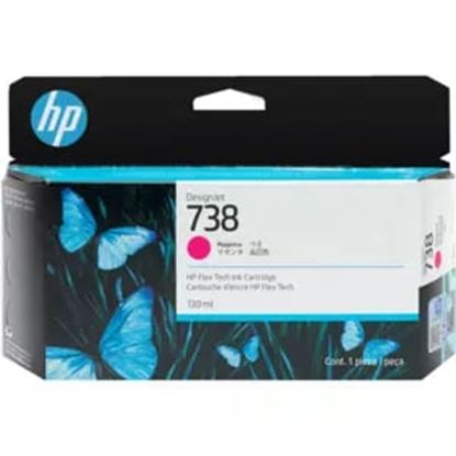 Imagen de HEWLETT PACKARD - HP 738 MAGENTA 130ML TINTA AMPLIO FORMATO 498N6A