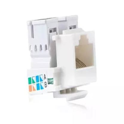 Imagen de PAQ. C/10 - BELDEN - CONECTOR JACK ENSON CAT5E COLOR BLANCO