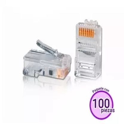 Imagen de PAQ. C/2 - BELDEN - CONECTOR RJ-45 CAT5E ENSON 8 PI NES PAQUETE 100PIEZAS