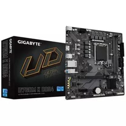 Imagen de OTROS - TARJETA MADRE GIGABYTE B760M K DDR4 LGA 1700 MATX HDM 3 2 PCIE 4 0