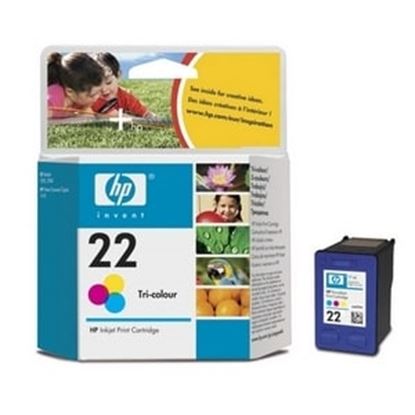 Imagen de HEWLETT PACKARD - HP 22 TRI-COLOR INK CARTRIDGE LAR